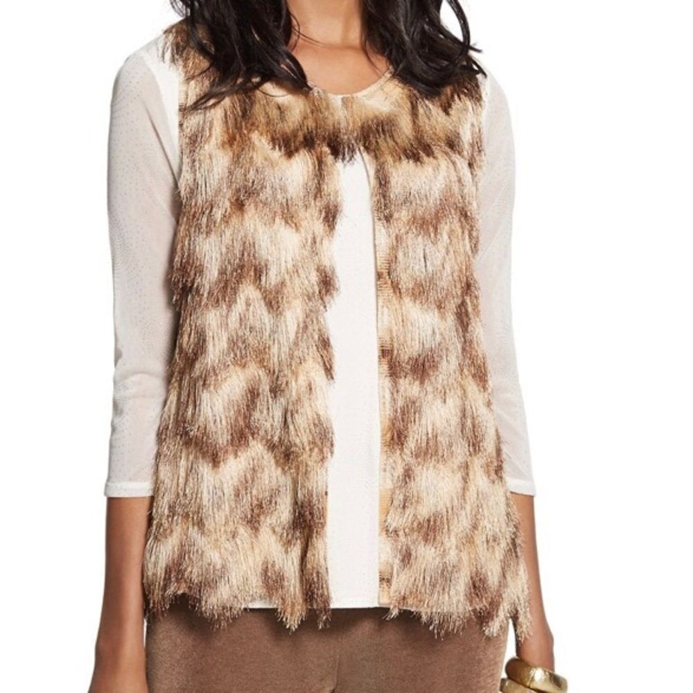 Chico’s Fringe Vest size 2